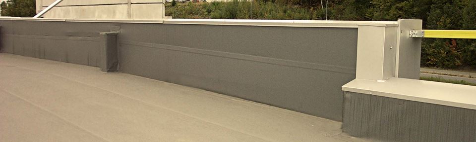 Protan's parapet system provides stability to the roof